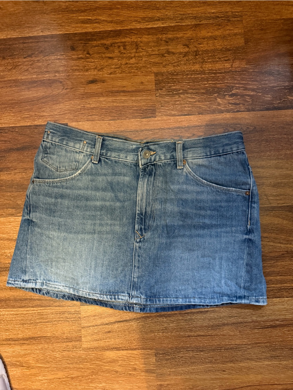 Zara Medium Blue Denim Mini Skirt